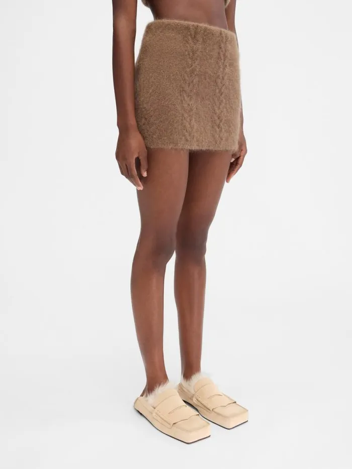 JACQUEMUS The Nuvola Skirt Camel Women Dresses and Skirts