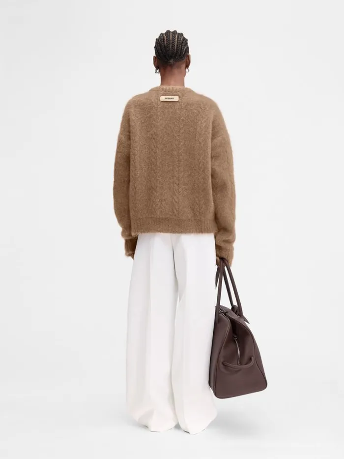 JACQUEMUS The Nuvola Sweater Camel WomenMen Knits JACQUEMUS The Nuvola Sweater Camel WomenMen Knits
