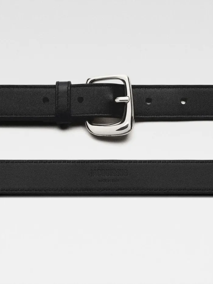 JACQUEMUS The Ovalo Belt Black Women Belts JACQUEMUS The Ovalo Belt Black Women Belts