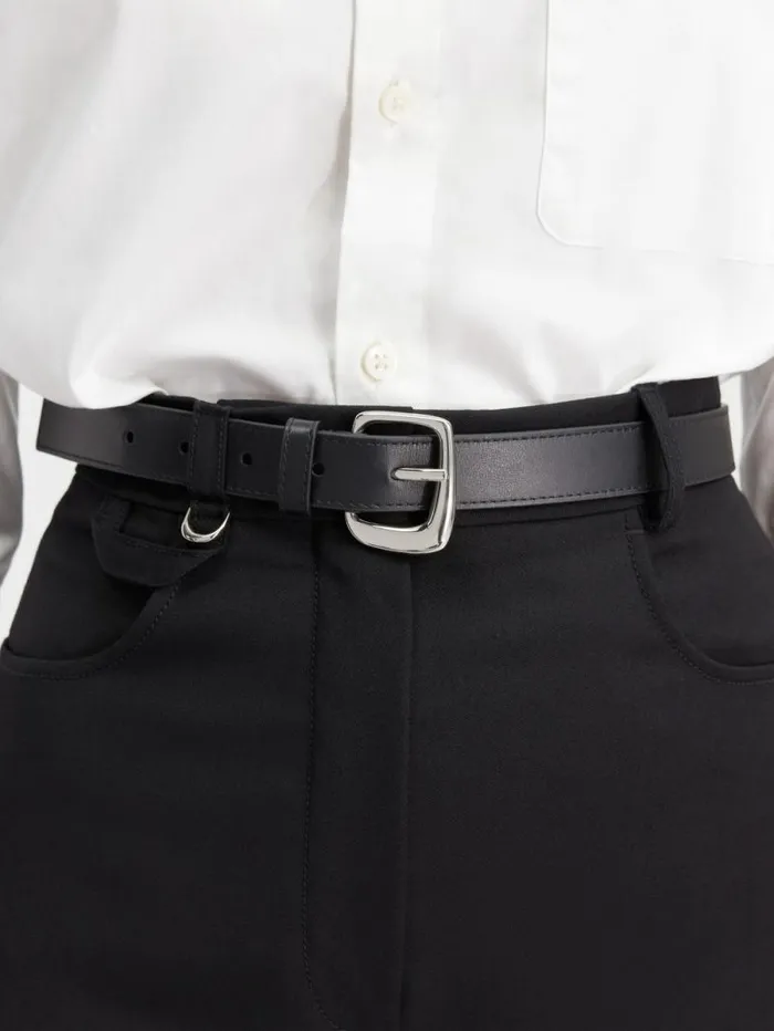 JACQUEMUS The Ovalo Belt Black Women Belts JACQUEMUS The Ovalo Belt Black Women Belts