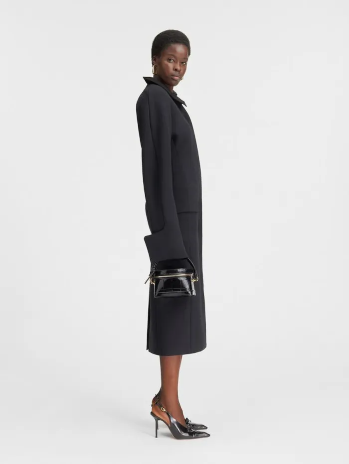 JACQUEMUS The Ovalo Coat Black Women Coats and Jackets JACQUEMUS The Ovalo Coat Black Women Coats and Jackets