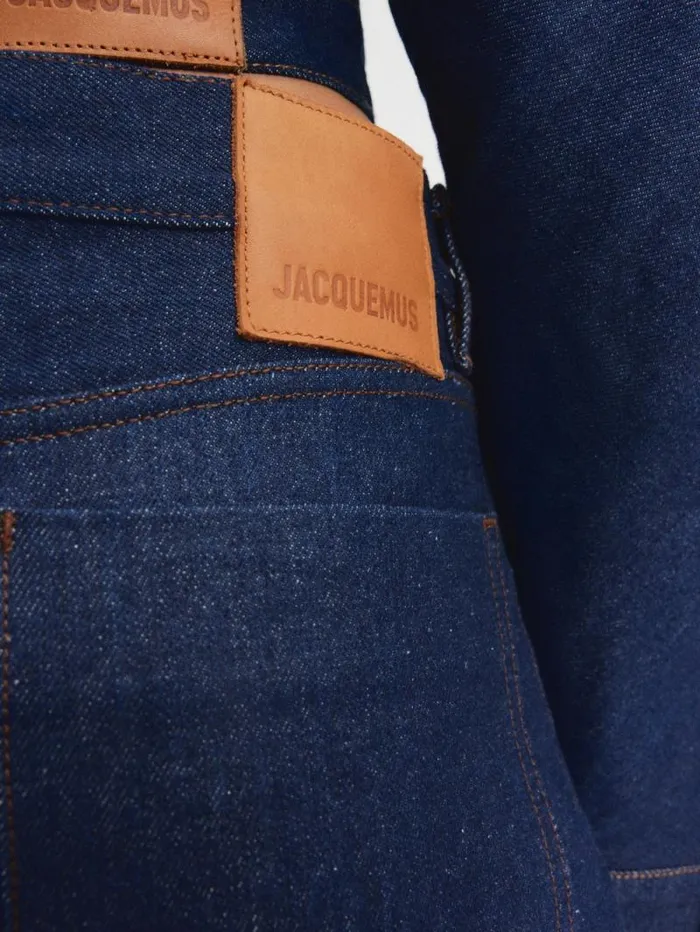 JACQUEMUS The Ovalo DeNmes Denim Pants Navybrown Women Denim JACQUEMUS The Ovalo DeNmes Denim Pants Navybrown Women Denim