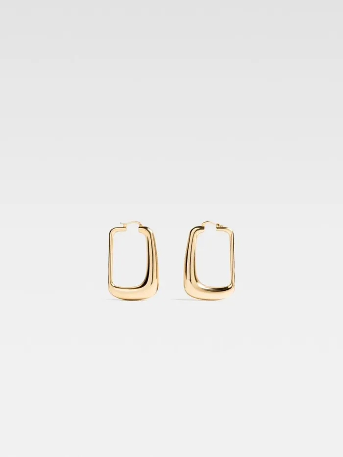 JACQUEMUS The Ovalo Earrings Light Gold Women Jewellery
