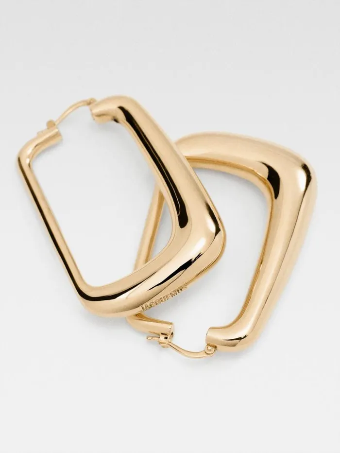 JACQUEMUS The Ovalo Earrings Light Gold Women Jewellery JACQUEMUS The Ovalo Earrings Light Gold Women Jewellery