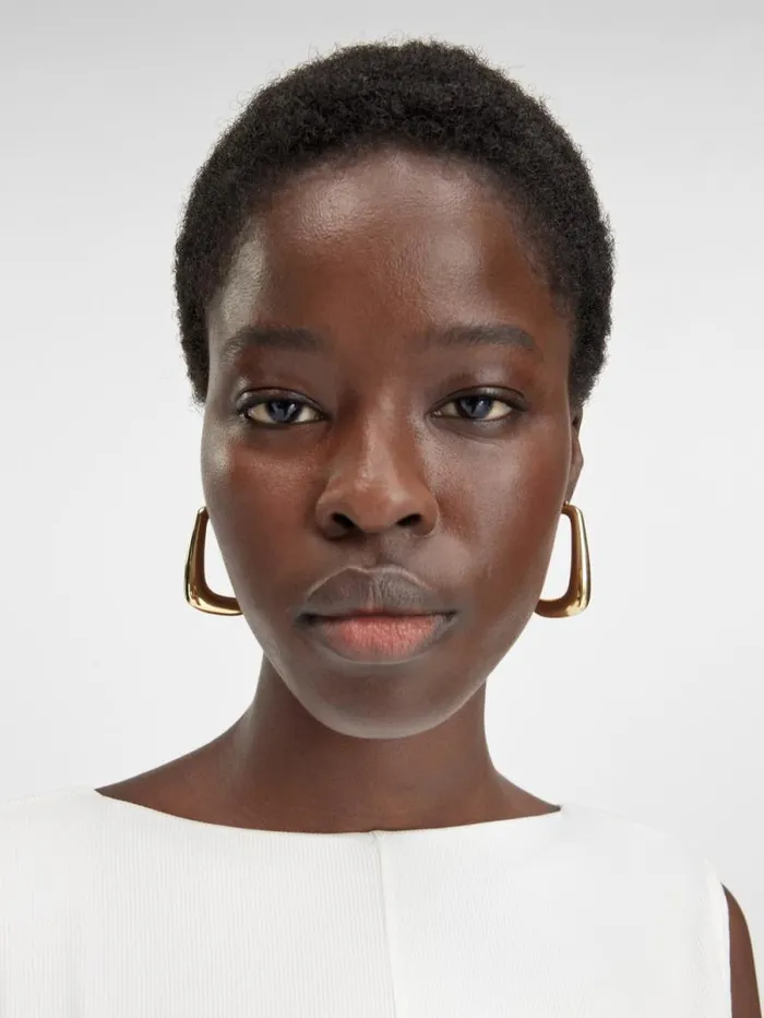 JACQUEMUS The Ovalo Earrings Light Gold Women Jewellery JACQUEMUS The Ovalo Earrings Light Gold Women Jewellery