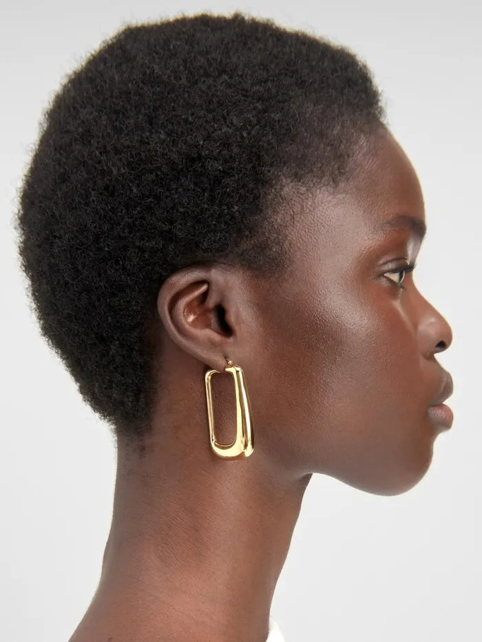 JACQUEMUS The Ovalo Earrings Light Gold Women Jewellery JACQUEMUS The Ovalo Earrings Light Gold Women Jewellery