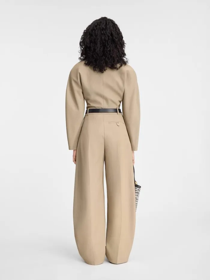 JACQUEMUS The Ovalo Pants Beige Women Suits JACQUEMUS The Ovalo Pants Beige Women Suits