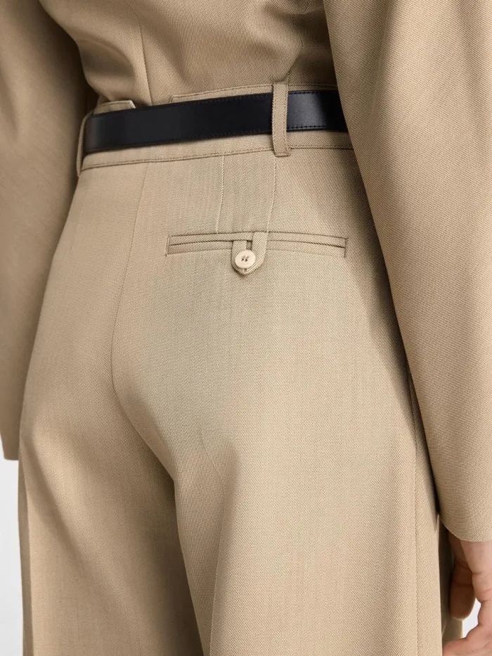 JACQUEMUS The Ovalo Pants Beige Women Suits JACQUEMUS The Ovalo Pants Beige Women Suits