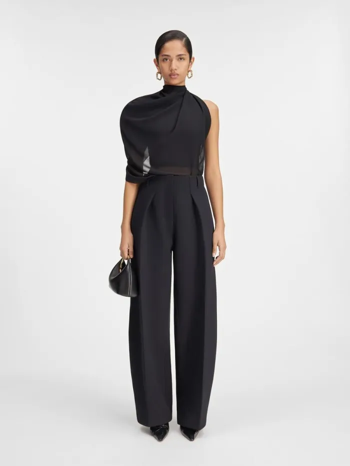 JACQUEMUS The Ovalo Pants Black Women Suits