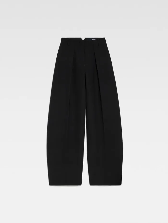 JACQUEMUS The Ovalo Pants Black Women Suits JACQUEMUS The Ovalo Pants Black Women Suits
