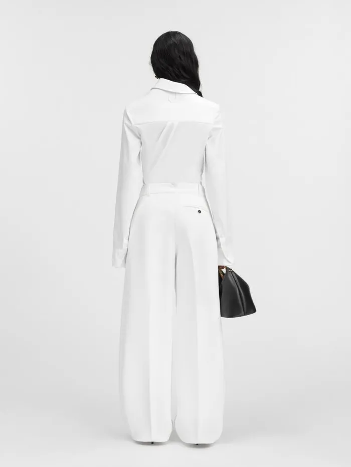 JACQUEMUS The Ovalo Pants White Women Suits JACQUEMUS The Ovalo Pants White Women Suits