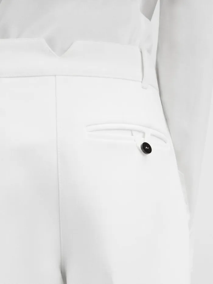 JACQUEMUS The Ovalo Pants White Women Suits JACQUEMUS The Ovalo Pants White Women Suits