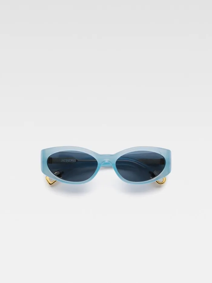 JACQUEMUS The Ovalo Sunglasses Light Blue WomenMen Sunglasses