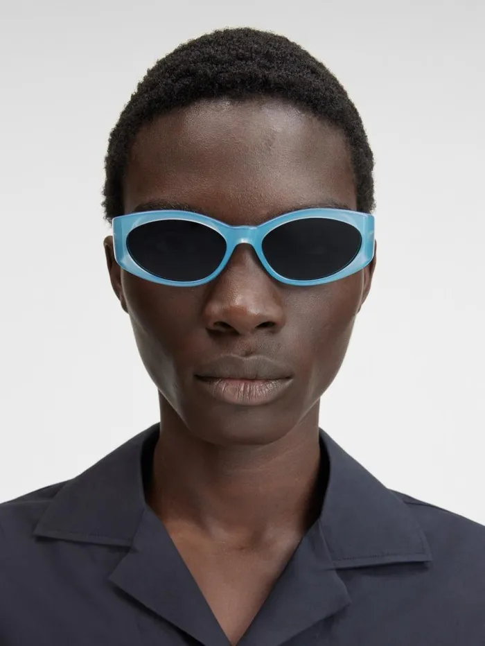 JACQUEMUS The Ovalo Sunglasses Light Blue WomenMen Sunglasses JACQUEMUS The Ovalo Sunglasses Light Blue WomenMen Sunglasses