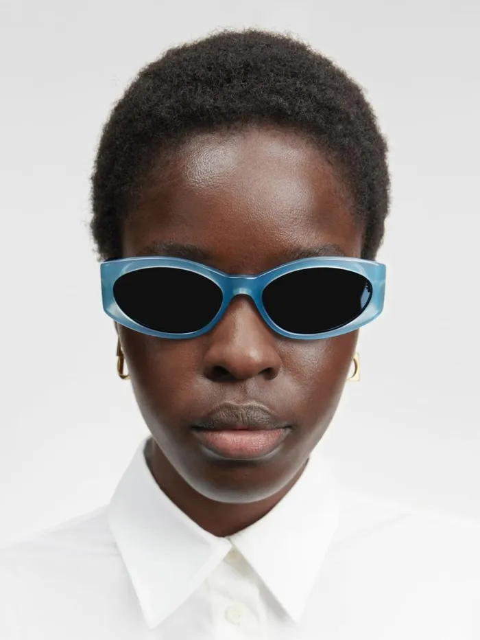 JACQUEMUS The Ovalo Sunglasses Light Blue WomenMen Sunglasses JACQUEMUS The Ovalo Sunglasses Light Blue WomenMen Sunglasses