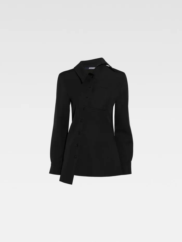 JACQUEMUS The Pablo Shirt Black Women Tops and Shirts JACQUEMUS The Pablo Shirt Black Women Tops and Shirts