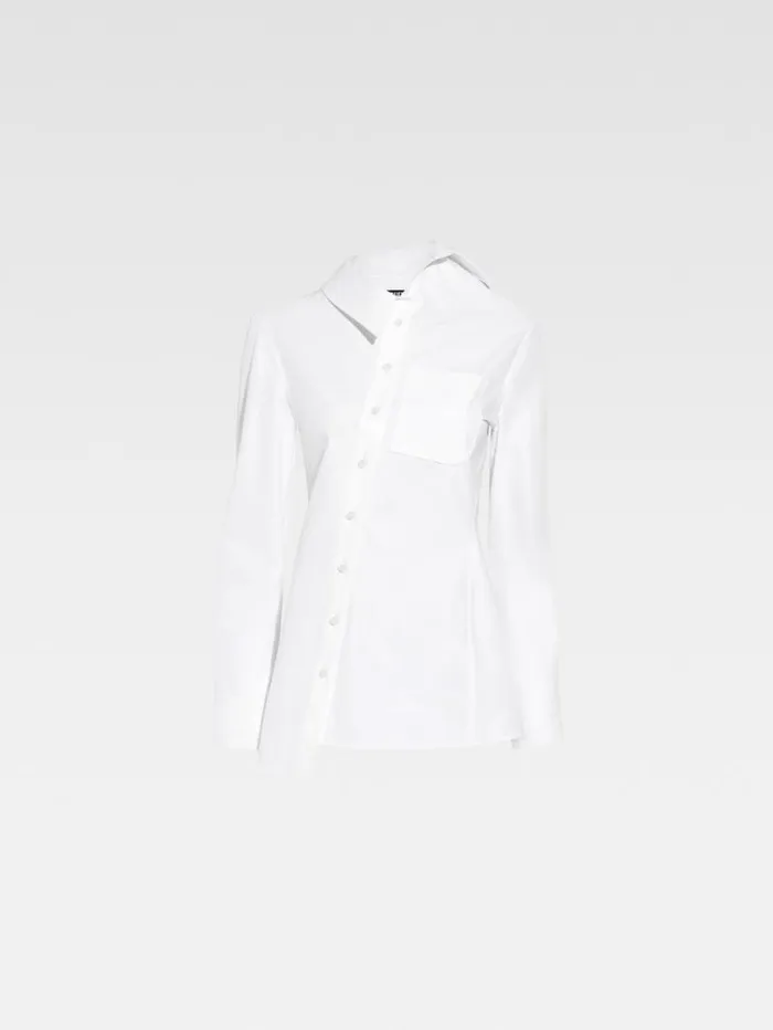 JACQUEMUS The Pablo Shirt White Women Tops and Shirts JACQUEMUS The Pablo Shirt White Women Tops and Shirts