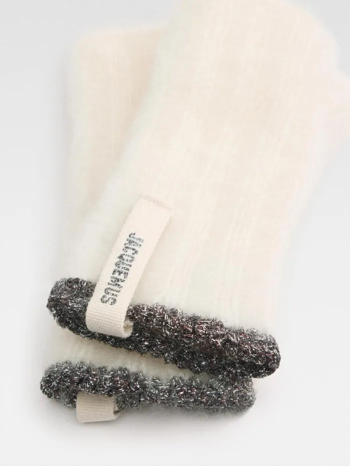 JACQUEMUS The Paoli Mittens Offwhite WomenMen Scarves Beanies and Gloves JACQUEMUS The Paoli Mittens Offwhite WomenMen Scarves Beanies and Gloves