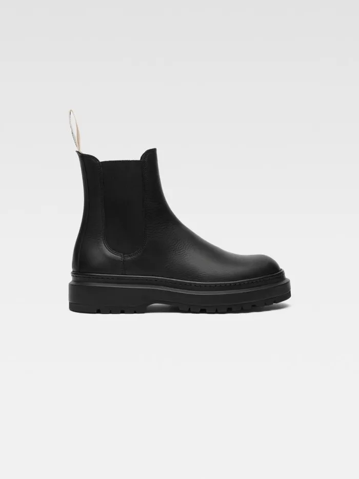 JACQUEMUS The Pavane Ankle Boots Black Men Shoes