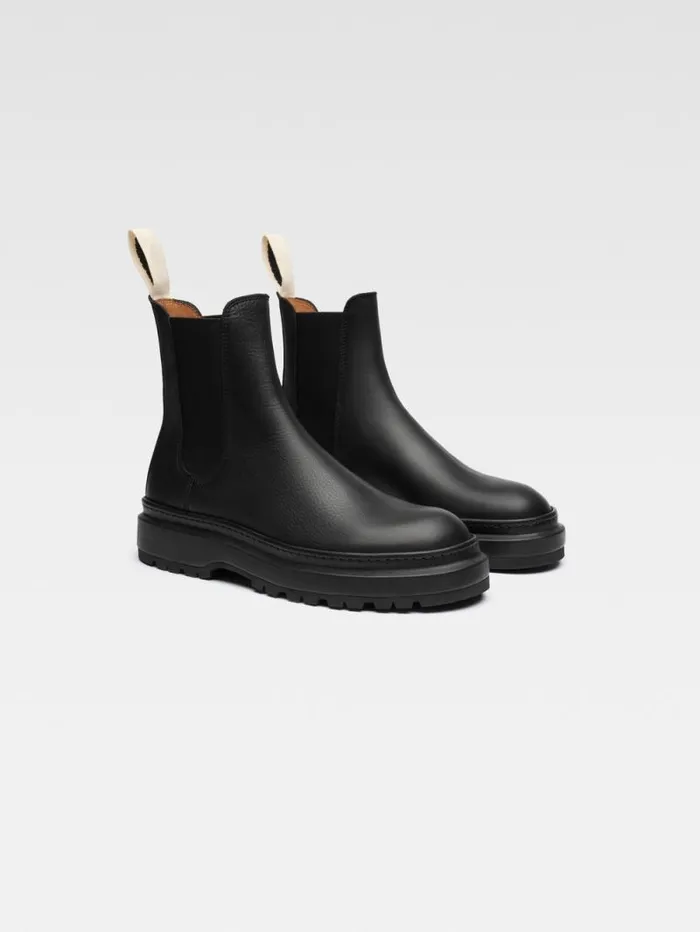 JACQUEMUS The Pavane Ankle Boots Black Men Shoes JACQUEMUS The Pavane Ankle Boots Black Men Shoes