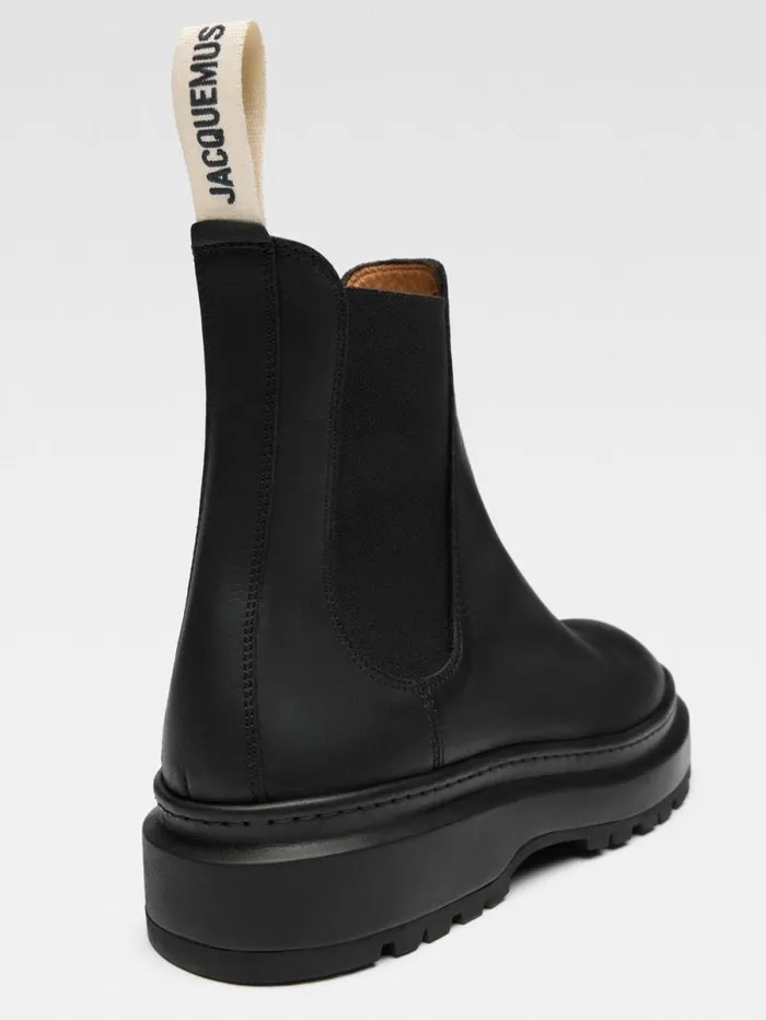 JACQUEMUS The Pavane Ankle Boots Black Men Shoes JACQUEMUS The Pavane Ankle Boots Black Men Shoes