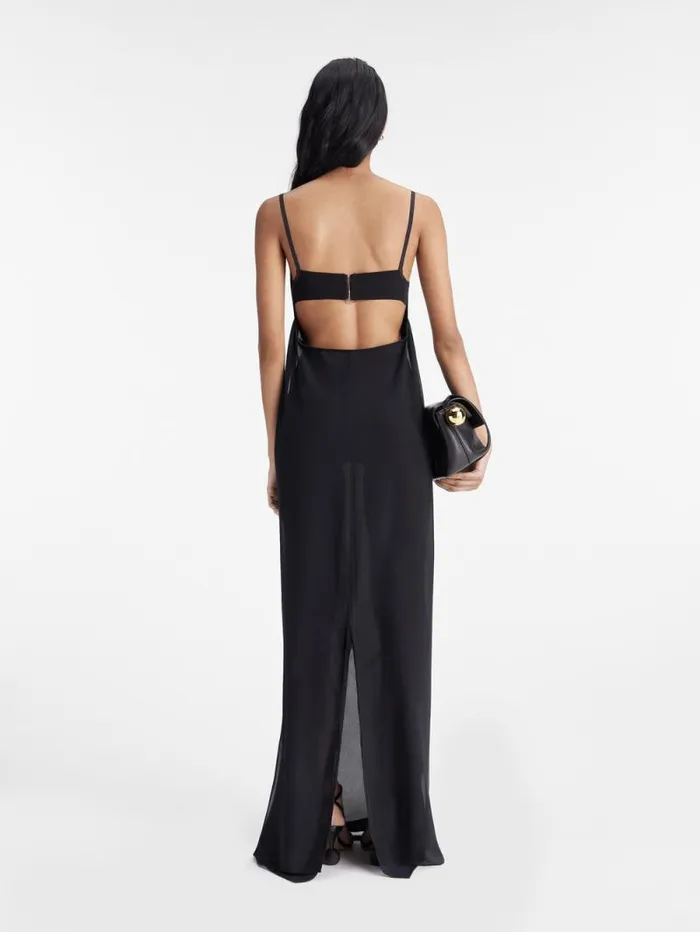 JACQUEMUS The Peplo Dress Black Women Dresses and Skirts JACQUEMUS The Peplo Dress Black Women Dresses and Skirts