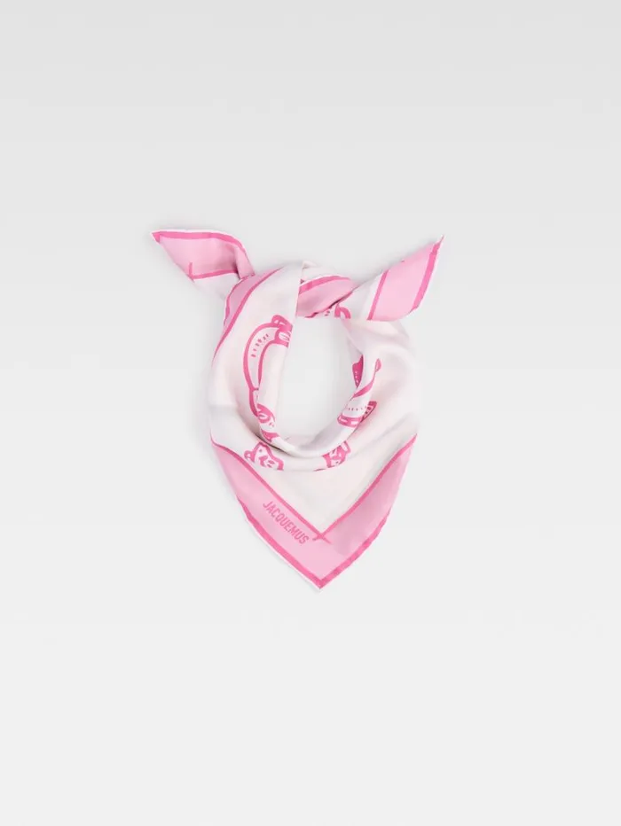 JACQUEMUS The Pesco Bandana Print Capri Fish Pink WomenMen Textile Accessories JACQUEMUS The Pesco Bandana Print Capri Fish Pink WomenMen Textile Accessories