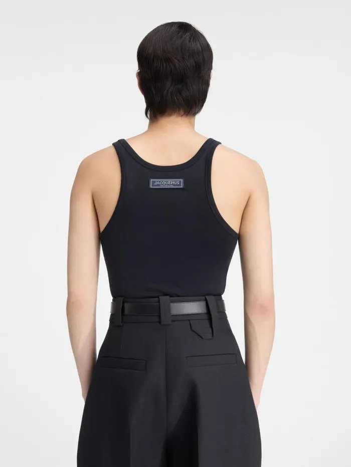 JACQUEMUS The Pesco Tank Top Dark Navy Men Tshirts JACQUEMUS The Pesco Tank Top Dark Navy Men Tshirts