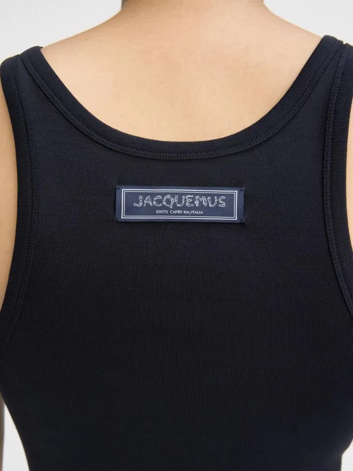 JACQUEMUS The Pesco Tank Top Dark Navy Men Tshirts JACQUEMUS The Pesco Tank Top Dark Navy Men Tshirts