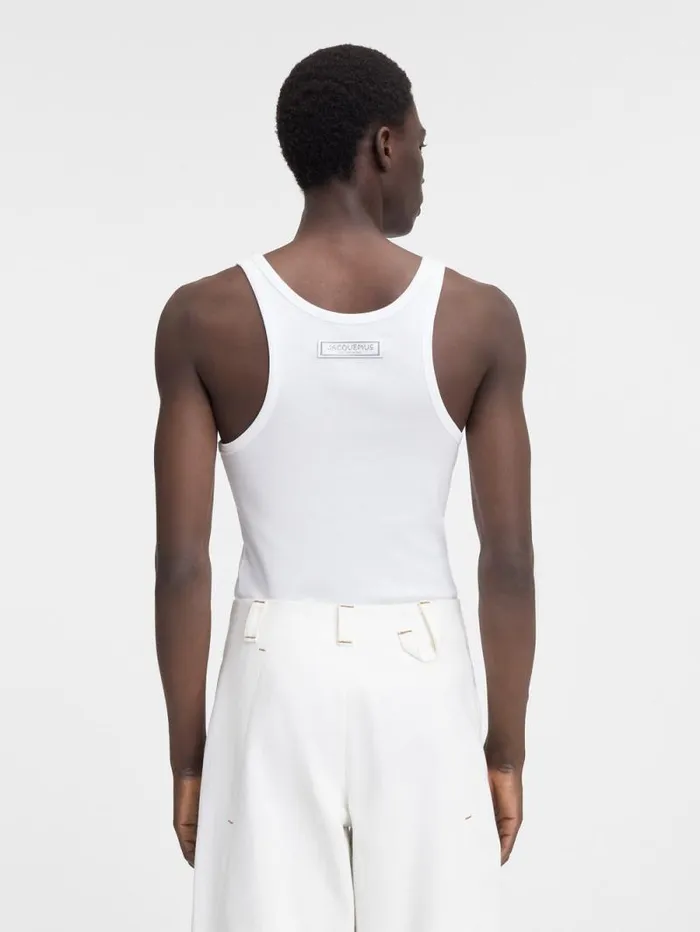 JACQUEMUS The Pesco Tank Top White Men Tshirts JACQUEMUS The Pesco Tank Top White Men Tshirts