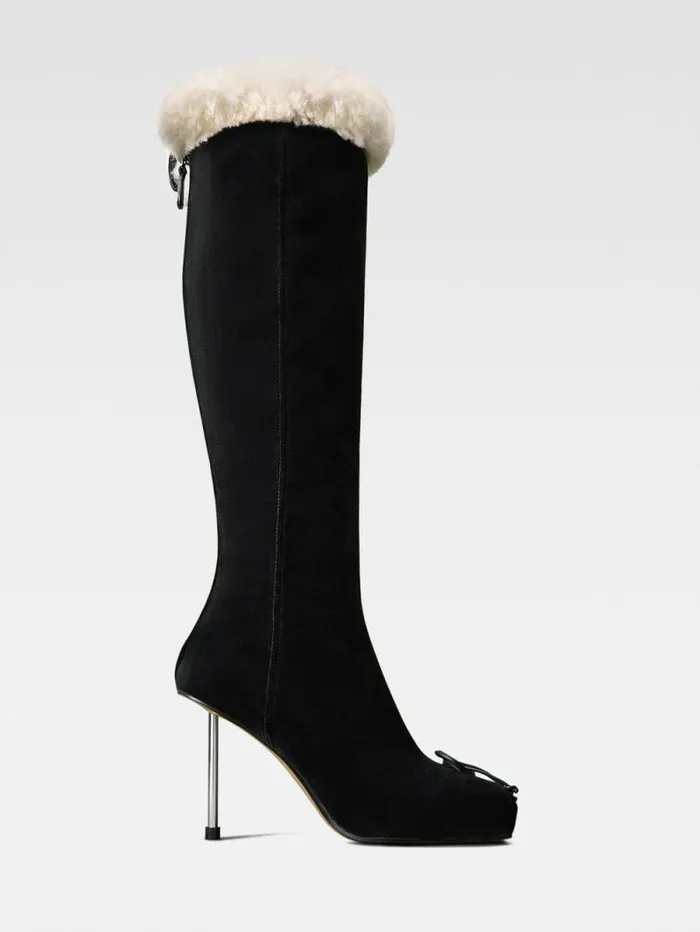 JACQUEMUS The Pilou Boots Black Women Shoes