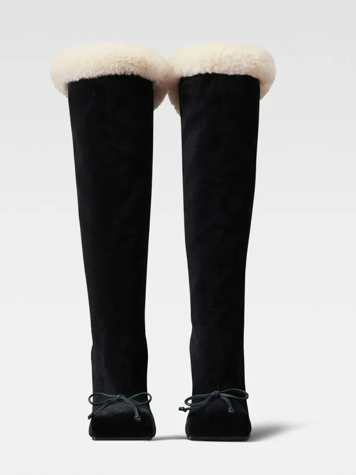 JACQUEMUS The Pilou Boots Black Women Shoes