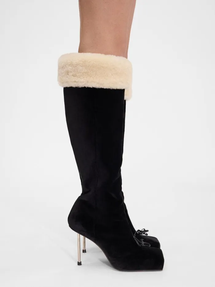 JACQUEMUS The Pilou Boots Black Women Shoes