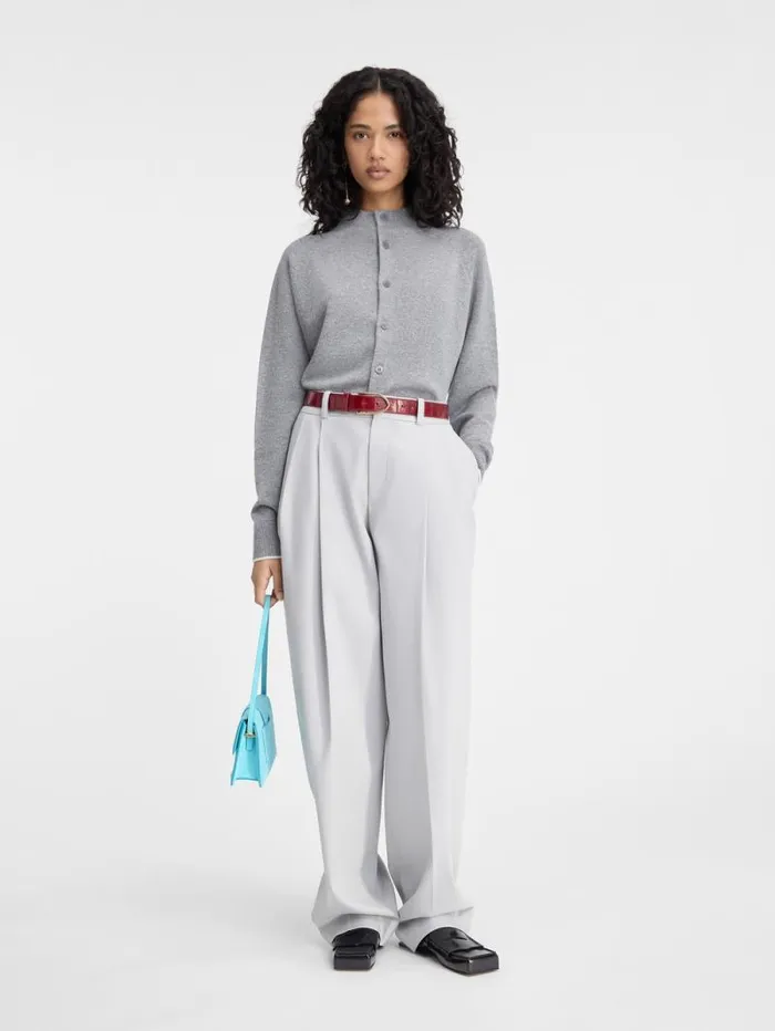 JACQUEMUS The Pitatto Cardigan Grey Women Knits