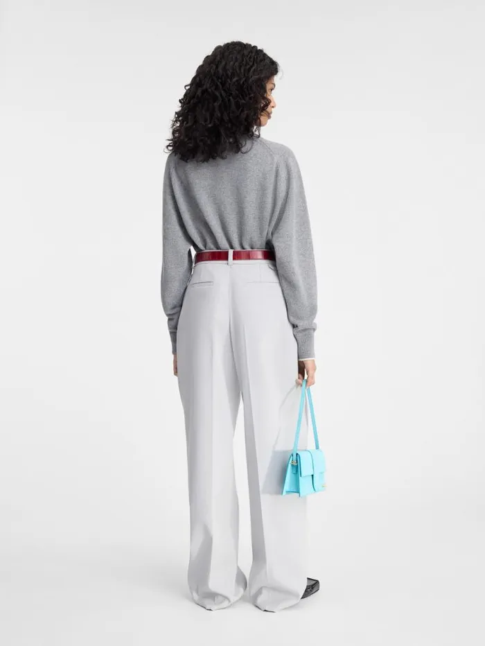 JACQUEMUS The Pitatto Cardigan Grey Women Knits JACQUEMUS The Pitatto Cardigan Grey Women Knits