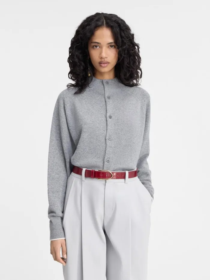 JACQUEMUS The Pitatto Cardigan Grey Women Knits JACQUEMUS The Pitatto Cardigan Grey Women Knits