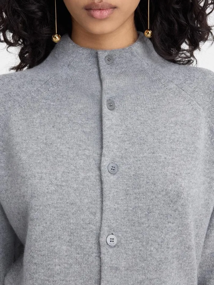 JACQUEMUS The Pitatto Cardigan Grey Women Knits JACQUEMUS The Pitatto Cardigan Grey Women Knits