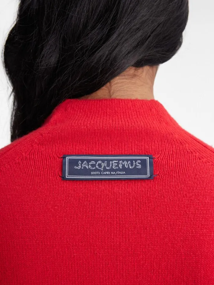 JACQUEMUS The Pitatto Cardigan Red Women Knits JACQUEMUS The Pitatto Cardigan Red Women Knits