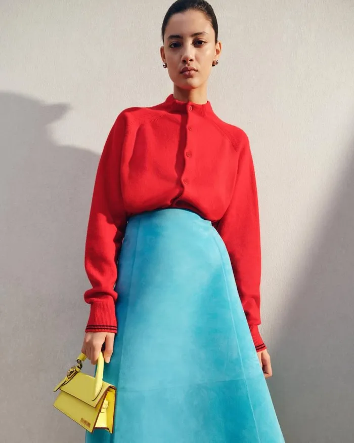 JACQUEMUS The Pitatto Cardigan Red Women Knits JACQUEMUS The Pitatto Cardigan Red Women Knits