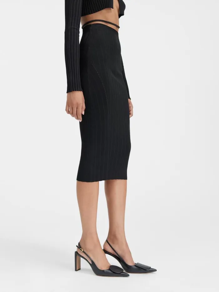 JACQUEMUS The Pral Skirt Black Women Dresses and Skirts JACQUEMUS The Pral Skirt Black Women Dresses and Skirts