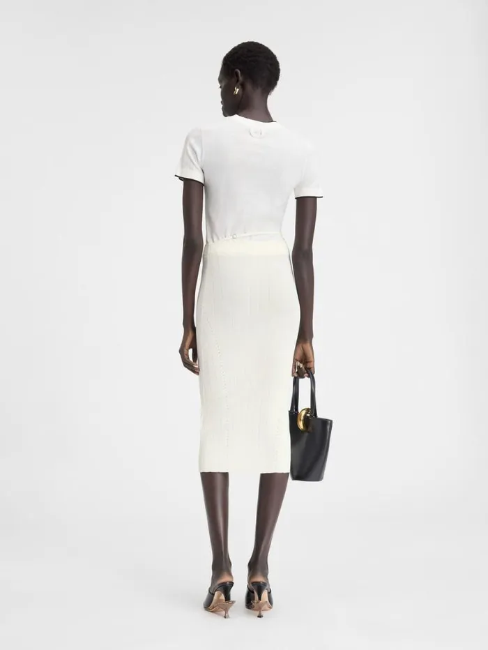 JACQUEMUS The Pral Skirt Offwhite Women Dresses and Skirts