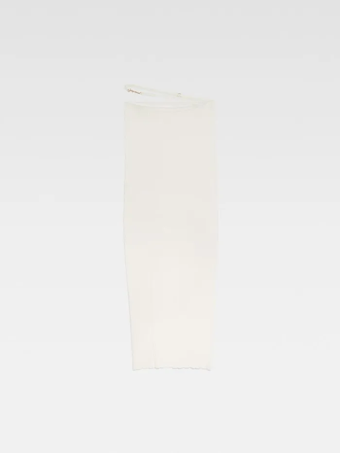 JACQUEMUS The Pral Skirt Offwhite Women Dresses and Skirts