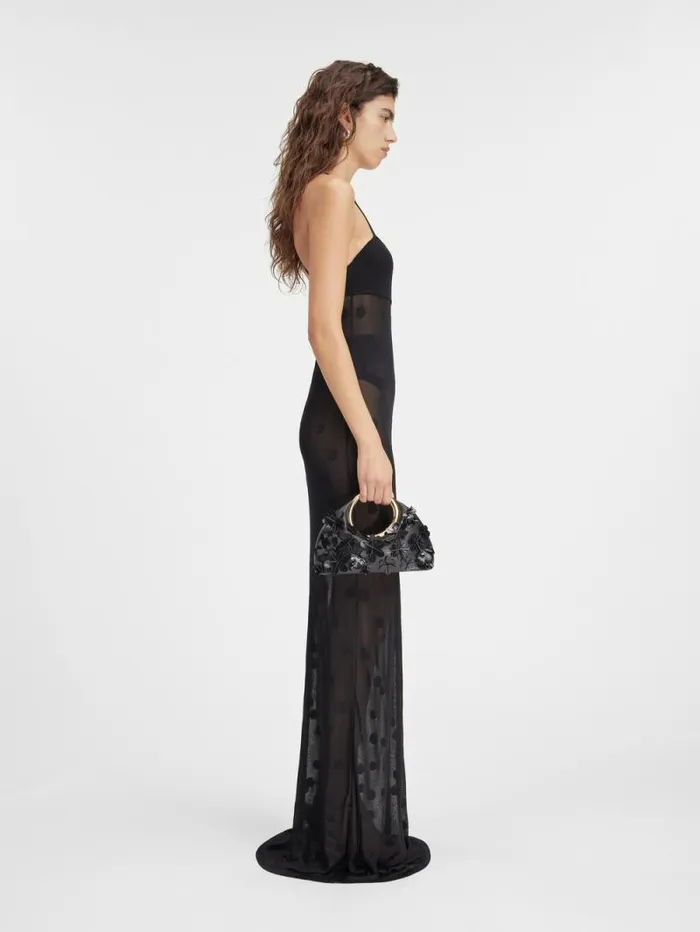JACQUEMUS The Puntini Knit Dress Black Women Dresses and Skirts JACQUEMUS The Puntini Knit Dress Black Women Dresses and Skirts