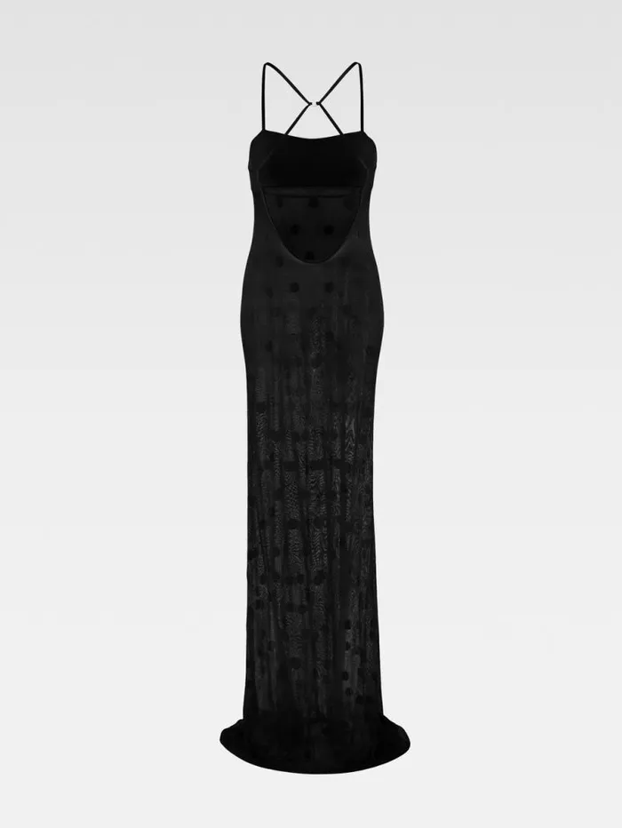 JACQUEMUS The Puntini Knit Dress Black Women Dresses and Skirts JACQUEMUS The Puntini Knit Dress Black Women Dresses and Skirts