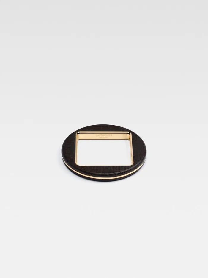JACQUEMUS The Rond Bracelet Gold Brown Women Jewellery