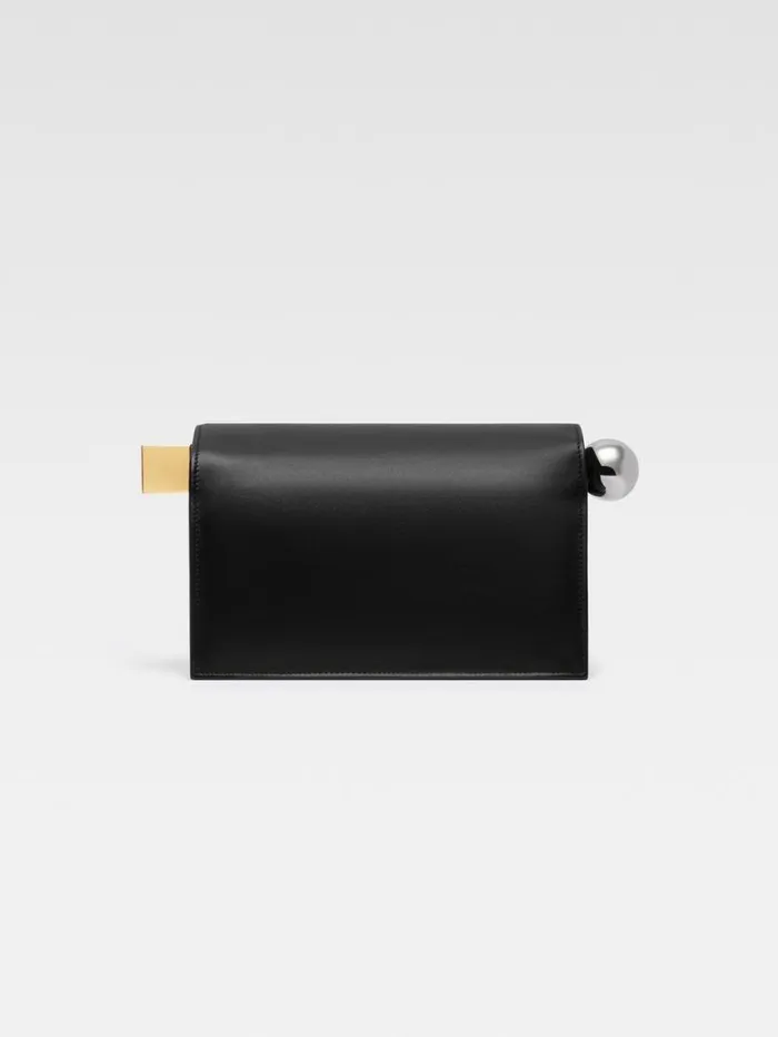 JACQUEMUS The Rond Carr Clutch Black Women Crossbody and Handbags JACQUEMUS The Rond Carr Clutch Black Women Crossbody and Handbags