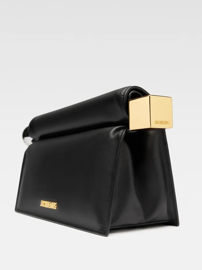 JACQUEMUS The Rond Carr Clutch Black Women Crossbody and Handbags JACQUEMUS The Rond Carr Clutch Black Women Crossbody and Handbags