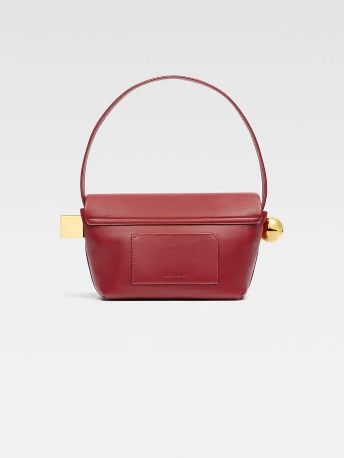 JACQUEMUS The Rond Carr Dark Red Women Shoulder Bags JACQUEMUS The Rond Carr Dark Red Women Shoulder Bags