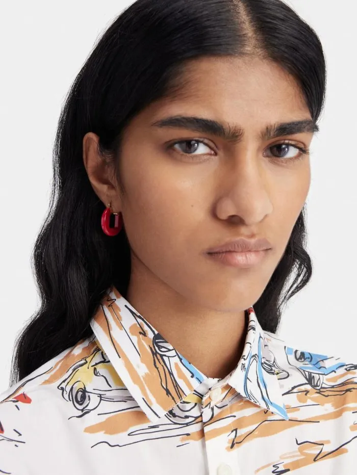 JACQUEMUS The Rond Carr Earrings Red Women Jewellery JACQUEMUS The Rond Carr Earrings Red Women Jewellery