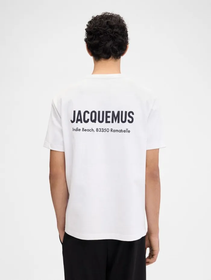 JACQUEMUS The Saint Tropez Indie Beach Address Tshirt Saint Tropez Indie WomenMen Tshirts